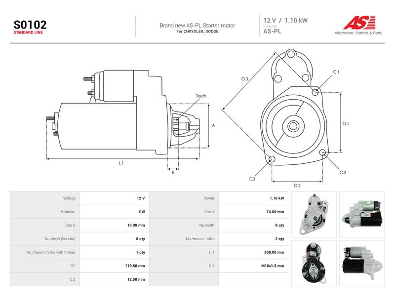 Starter, AS-PL S0102