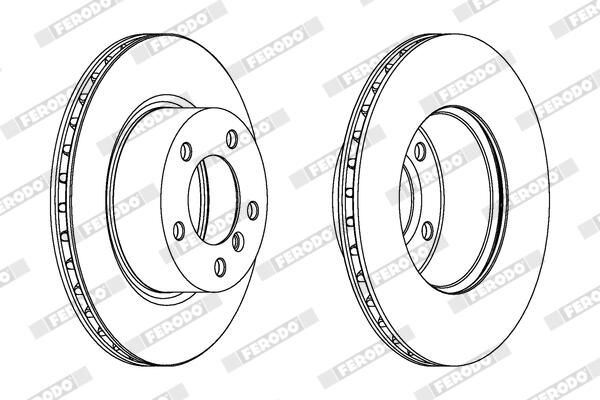 FERODO Disque de frein DDF1229