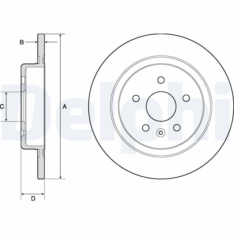 Delphi Brake Disc BG4760C