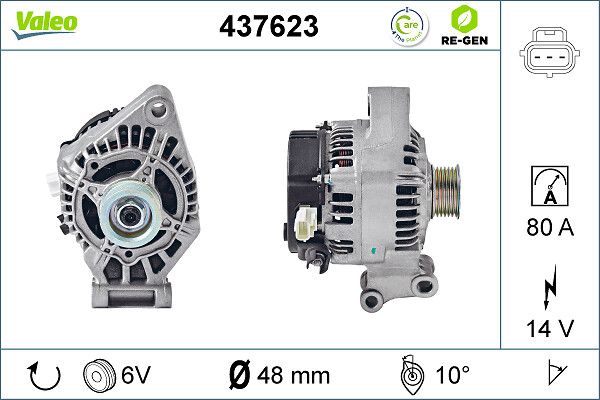 VALEO Dynamo / Alternator 437623