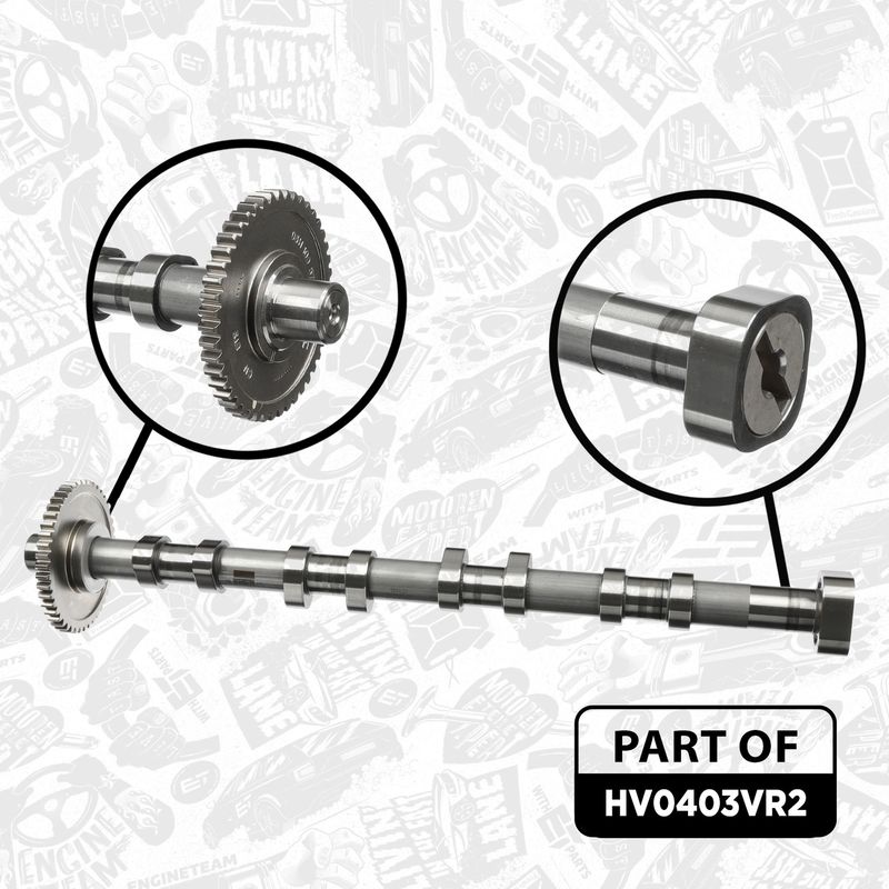 Product Image - Reparatieset, lagerbok-nokkenas - HV0403VR2 - ET ENGINETEAM