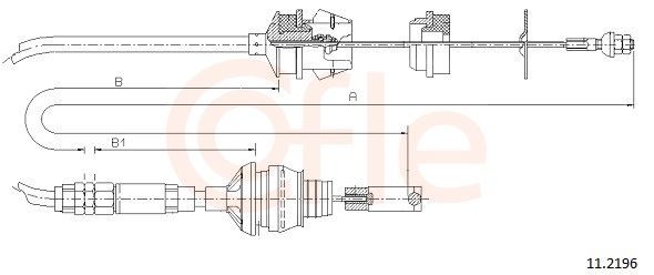 Тросовий привод, привод зчеплення, Cofle 11.2196