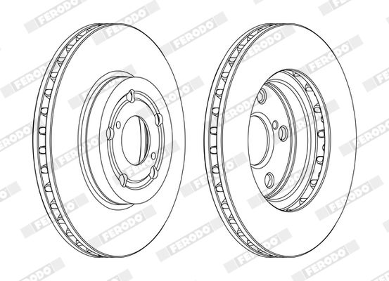 Гальмівний диск, Ferodo DDF1064C