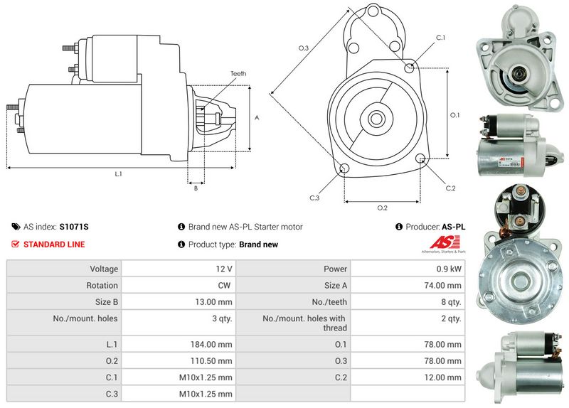AS-PL S1071S Starter