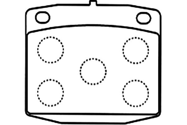 Kavo Parts KBP-6609 - Diskinių stabdžių kaladėlių komplektas