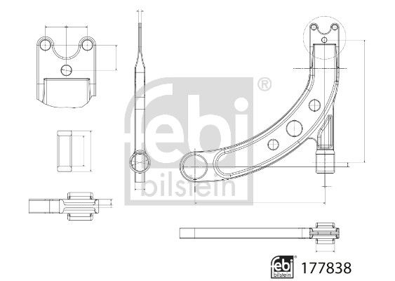 FEBI BILSTEIN 177838 Control/Trailing Arm, wheel suspension