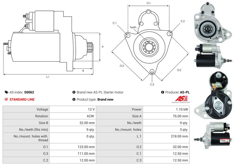 AS-PL S0062 Starter