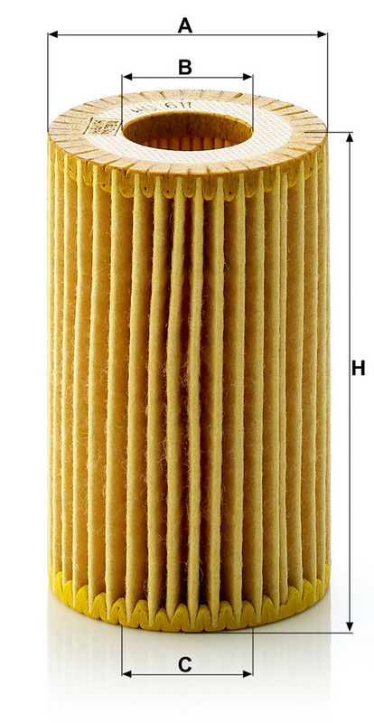 Õlifilter, MANN-FILTER HU 611 x