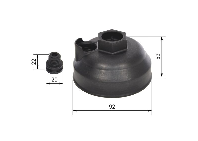 BOSCH F 00B H40 025 Lid, urea filter housing