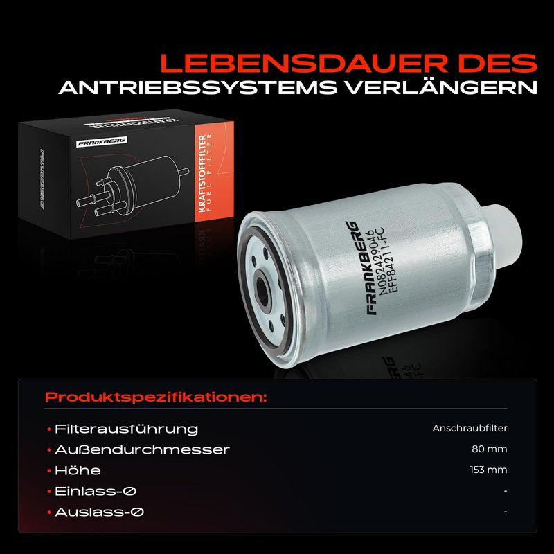 Frankberg 5481FB0052269 Fuel Filter