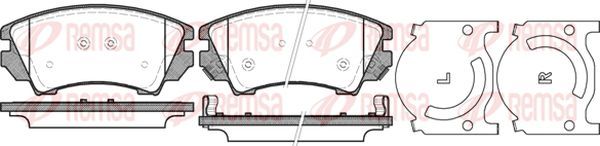 KAWE 137512 - Brake Pad Set, disc brake