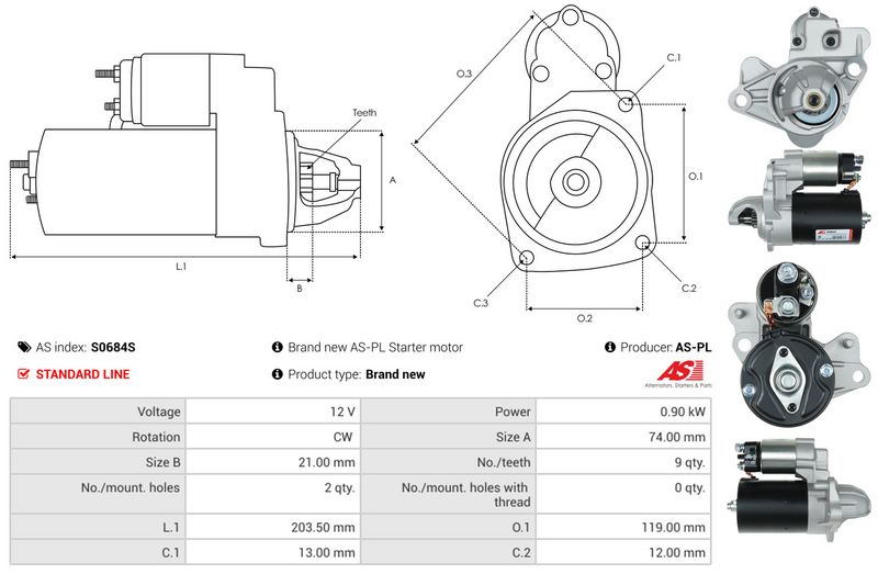 AS-PL S0684S Starter