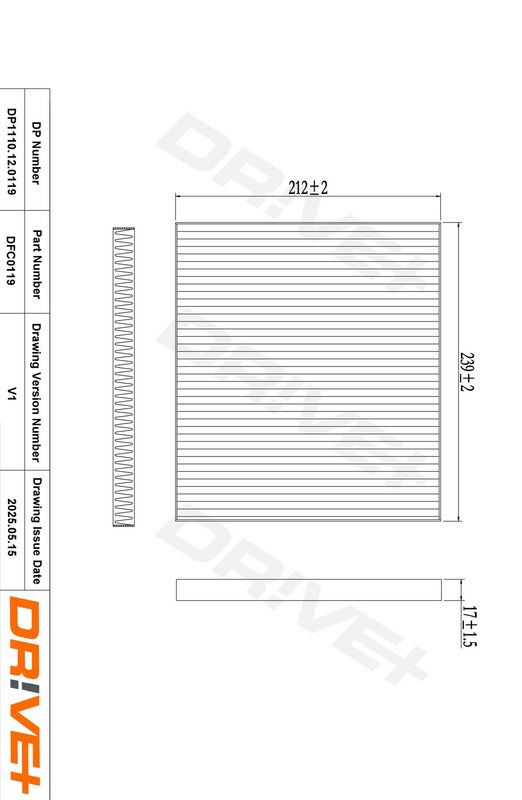 Filtru, aer habitaclu DP1110.12.0119 Dr!ve+