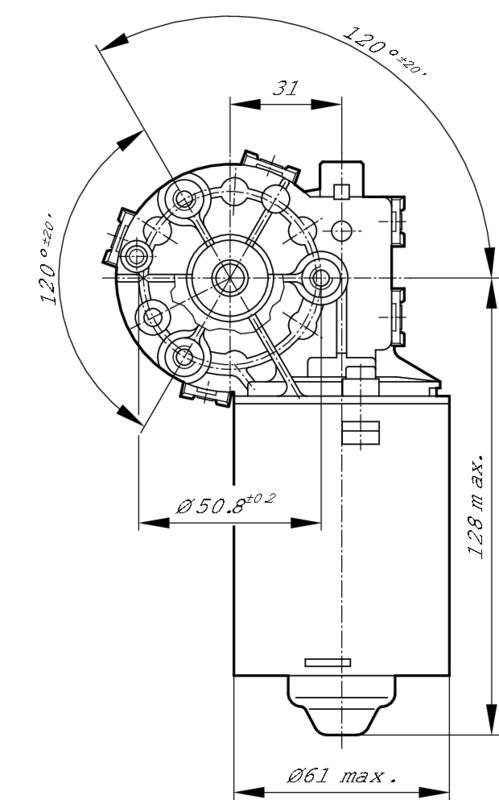 BOSCH F006B20092 Wiper Motor