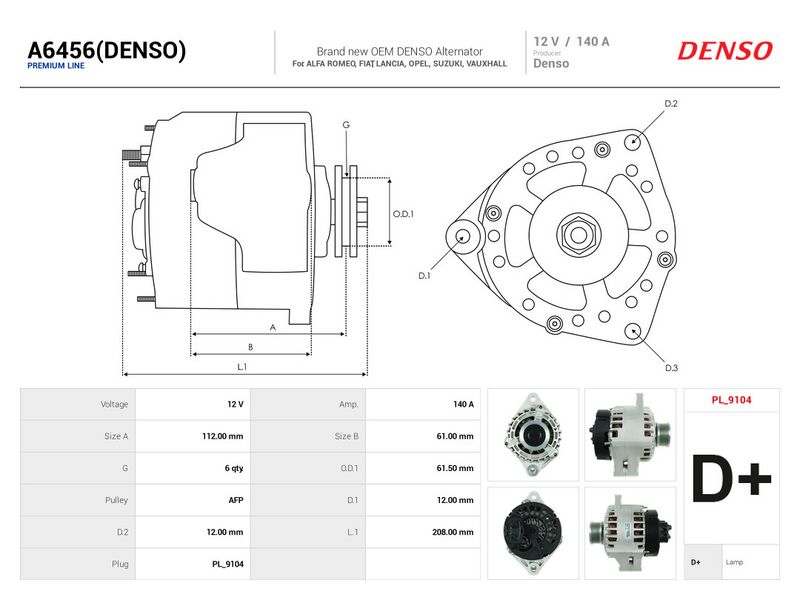 This part match OEM code: 31400-79J00