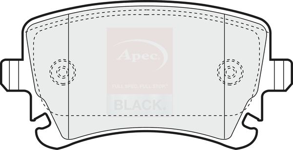 APEC Brake Pad Set, disc brake PAD1298B