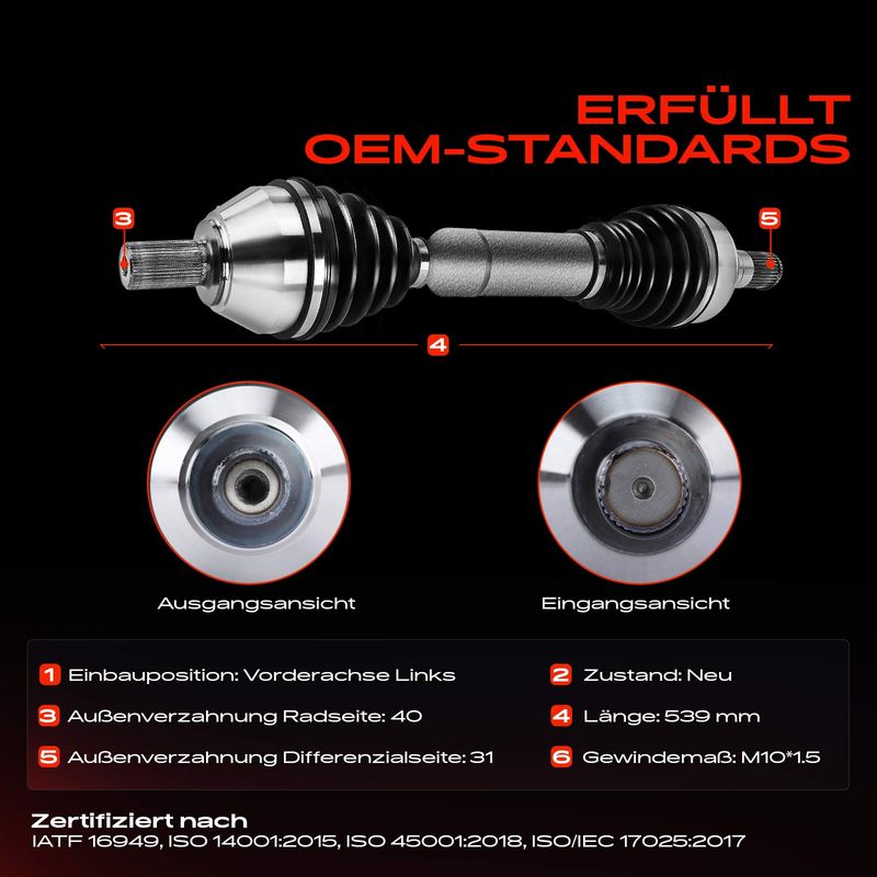 Frankberg 5481FB0010332 Drive Shaft