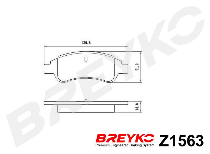 DAVID VASCO Z1563 Brake Pad Set, disc brake