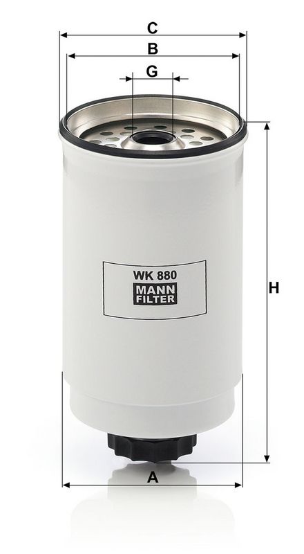 Kütusefilter, MANN-FILTER WK 880