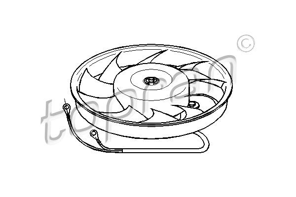 TOPRAN ventilátor, motorhűtés 103 774