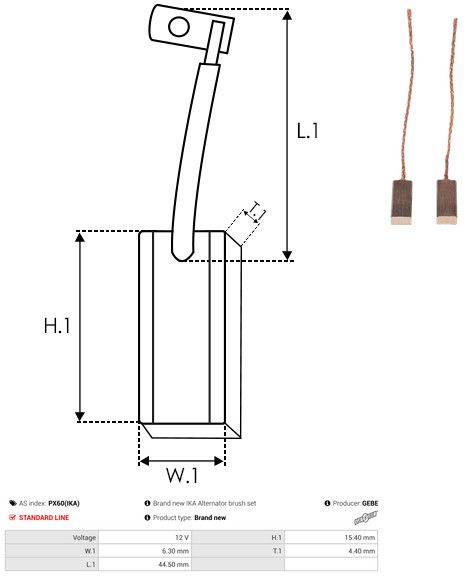 Süsinikuhari, generaator, AS-PL PX60(IKA)