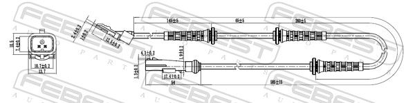 FEBEST 24606-002 Sensor, wheel speed
