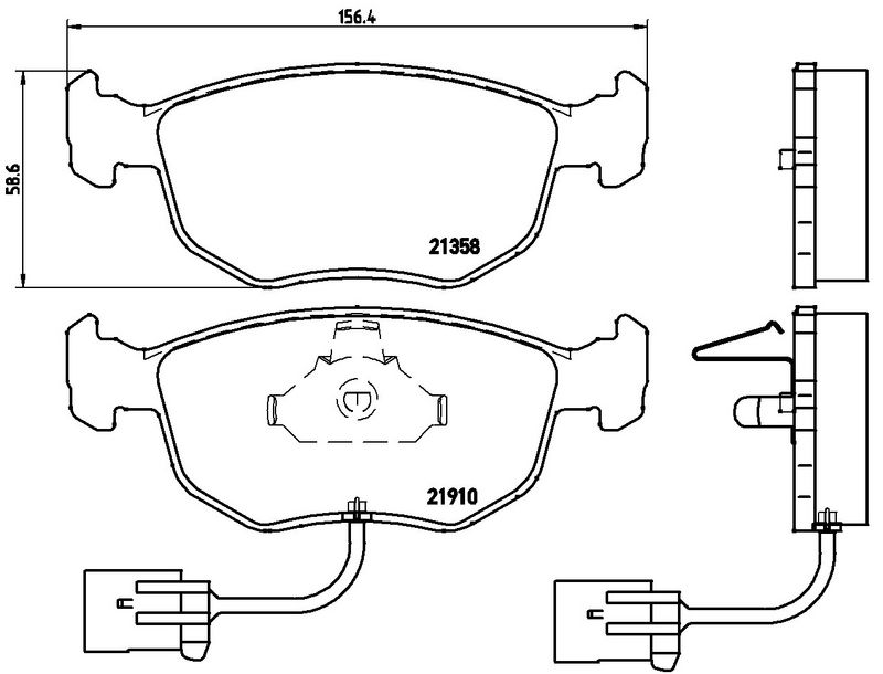 BREMBO P24035 Brake Pad Set, disc brake