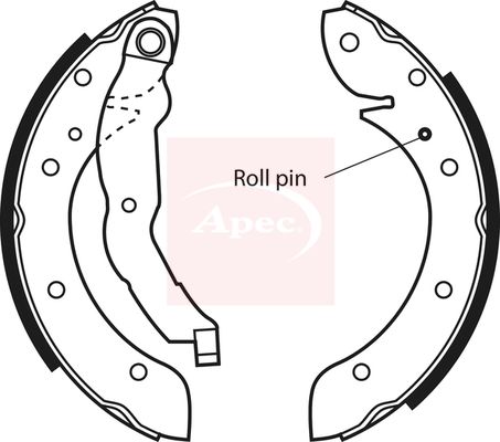 APEC Brake Shoe Set SHU530