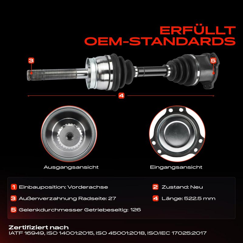 Frankberg 5481FB0038241 Drive Shaft