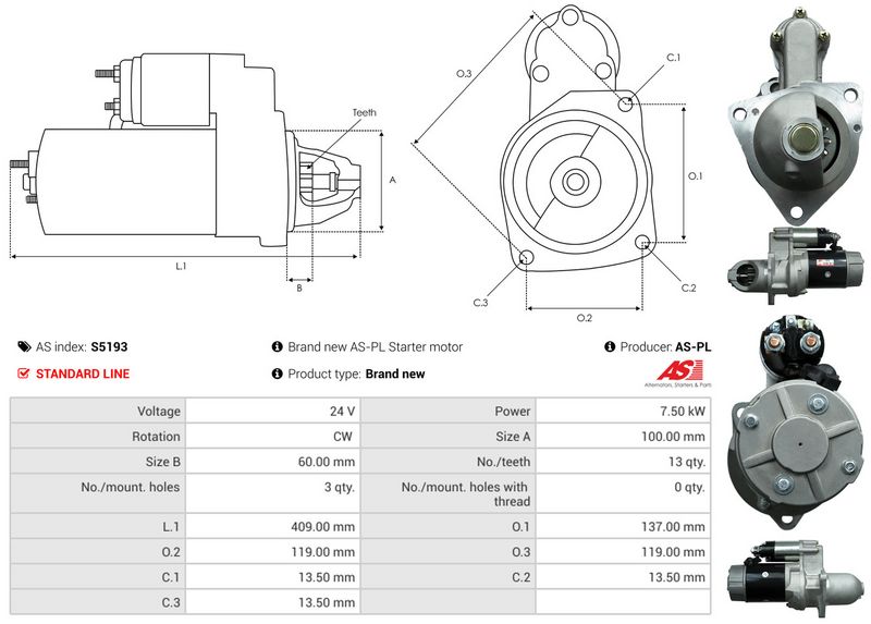 AS-PL S5193 Starter