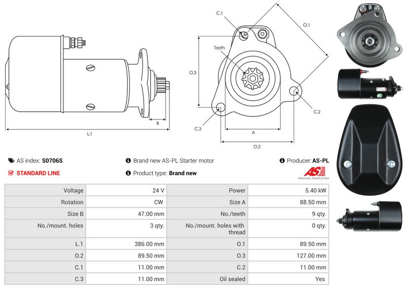 AS-PL S0706S Starter