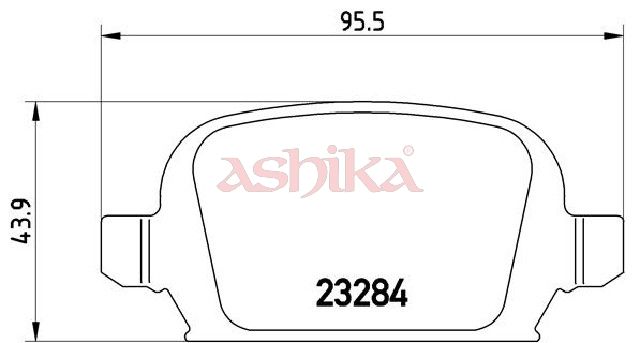 ASHIKA 51-00-0402 Brake Pad Set, disc brake