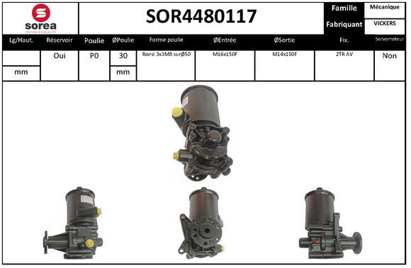 EAI hidraulikus szivattyú, kormányzás SOR4480117