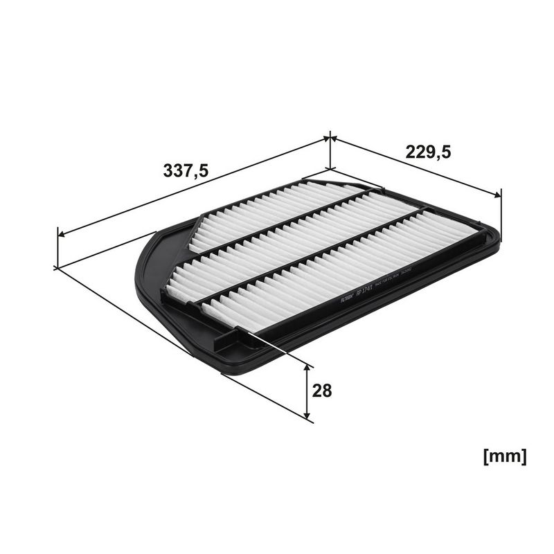 Luchtfilter (Patroon) past: SUZUKI S-CROSS, SWIFT V, SX4 S-CROSS, VITARA 1.2H/1.4H 07.19-