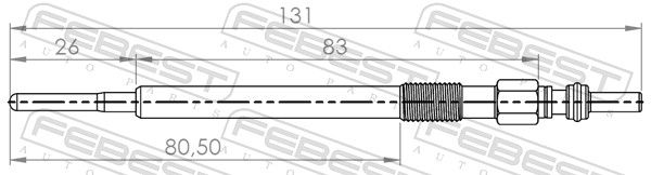 FEBEST 20642-001 Glow Plug