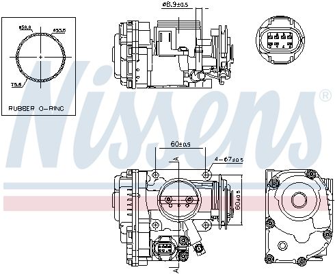 NISSENS 955042 Throttle Body