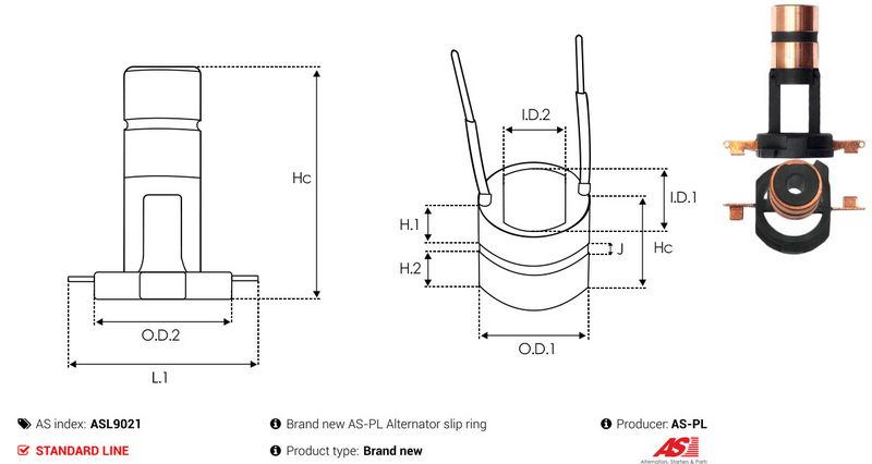 Rõngas, generaator, AS-PL ASL9021