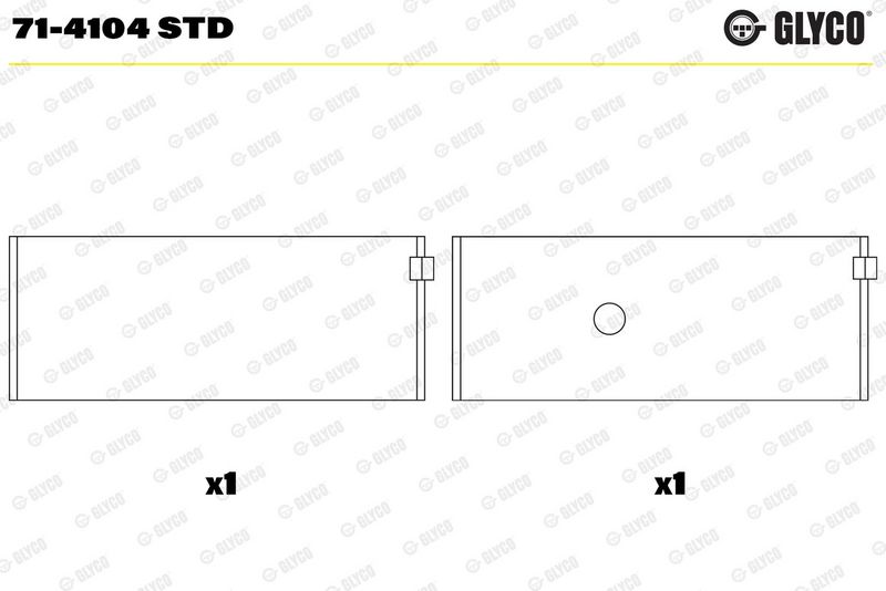 Coussinet+bielle GLYCO 71-4104 STD