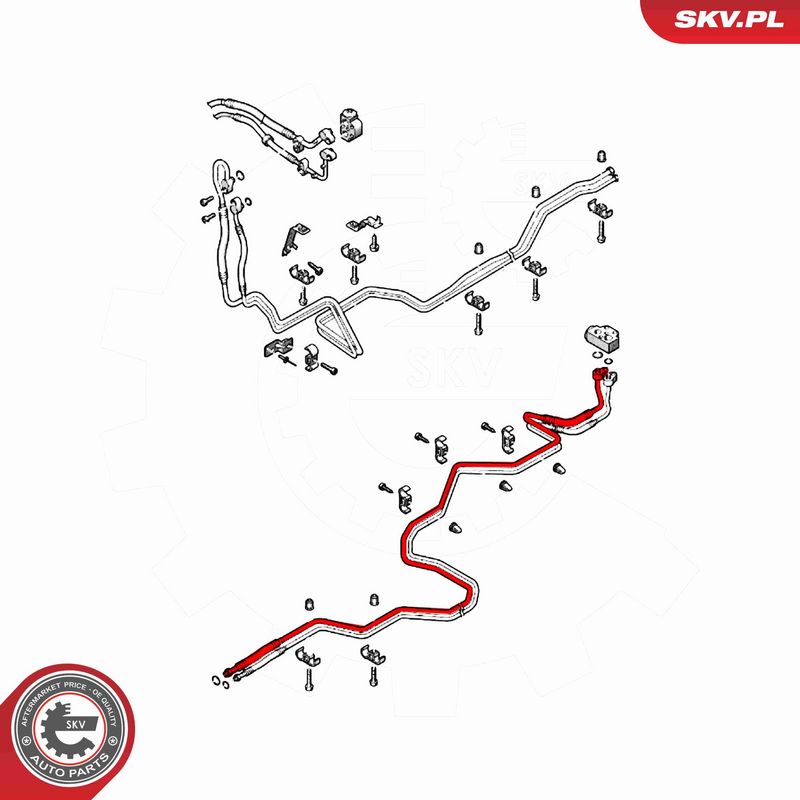 ESEN SKV 54SKV722 High/Low-pressure Line, air conditioning