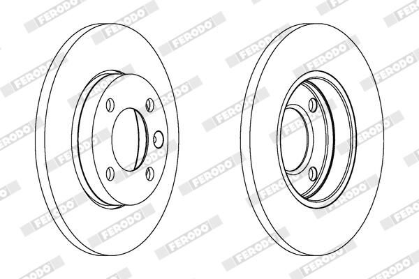 FERODO DDF103 Brake Disc