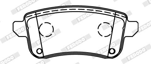 FERODO FDB4435 Brake Pad Set, disc brake