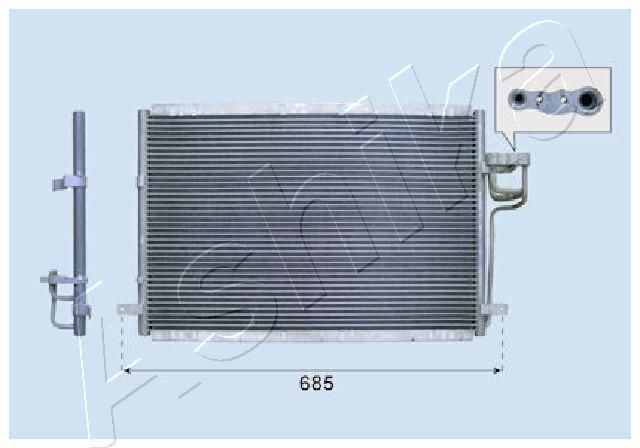 ASHIKA kondenzátor, klíma CND333028