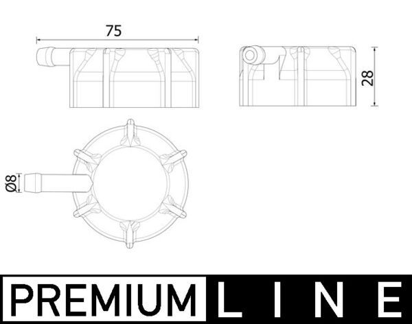 Product Image - Radiateurdop - CRB145000P - MAHLE