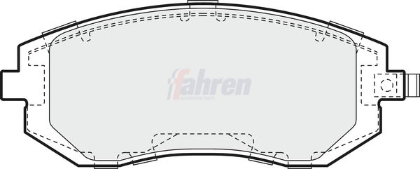 Fahren Brake Pad Set, disc brake FBP3192