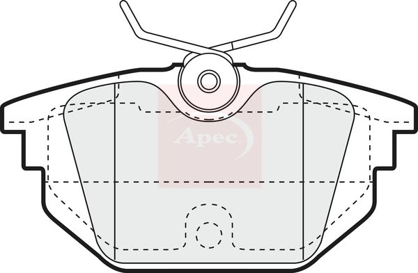 APEC Brake Pad Set, disc brake PAD1058