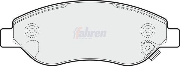 Fahren Brake Pad Set, disc brake FBP3227