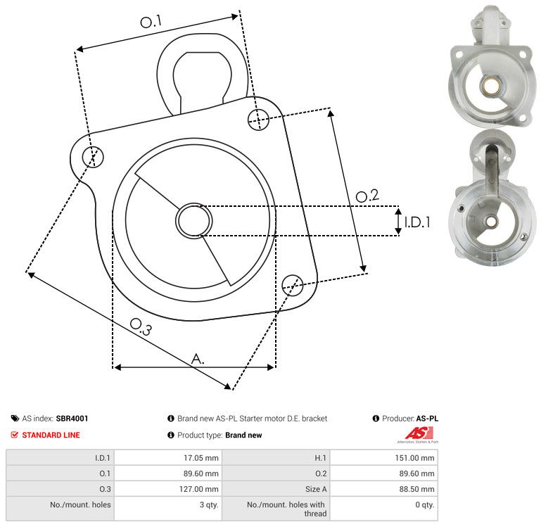 Starterikaas, Karburaator, AS-PL SBR4001