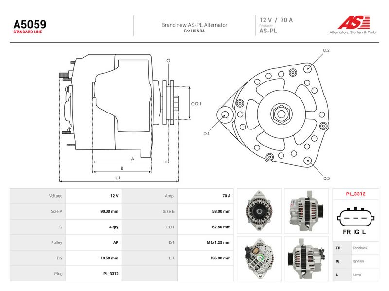 OEM код товара: A005TA1091