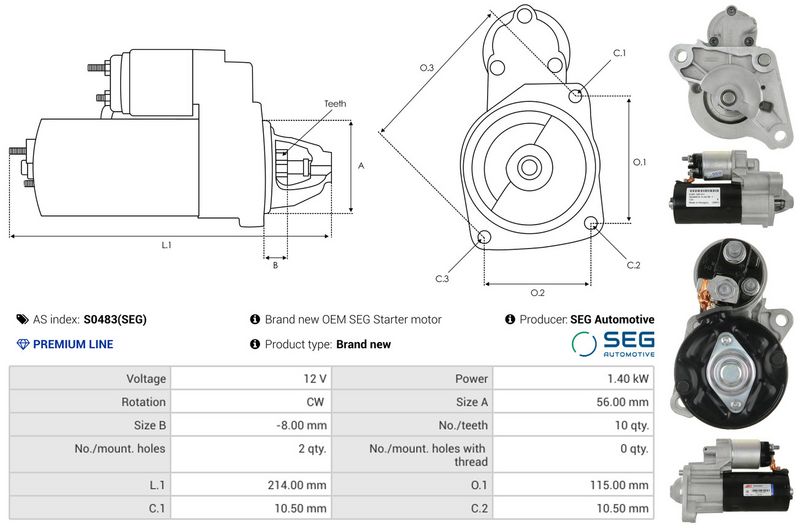 AS-PL S0483(SEG) Starter