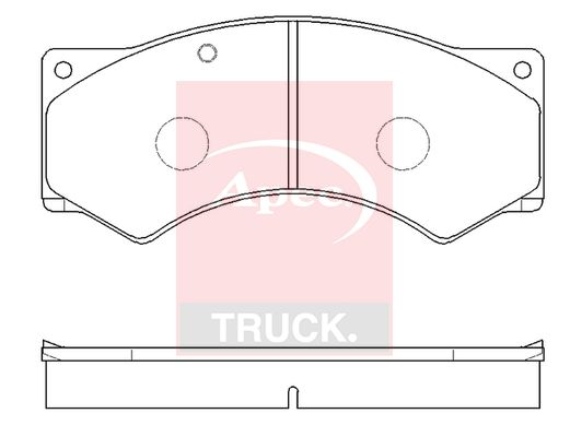APEC Brake Pad Set, disc brake PAD29017